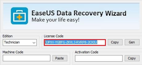 easeus data recovery wizard 8.8 license code